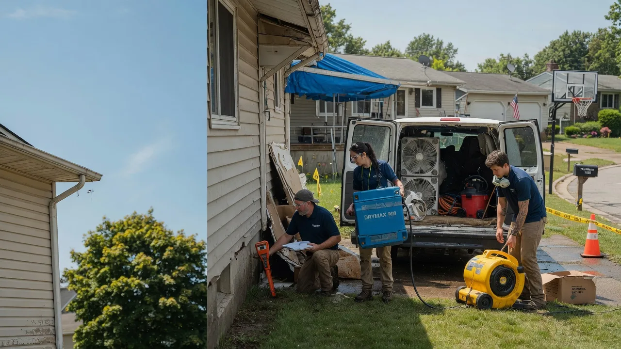 Ceiling Leak Cleanup in Union Mills, IN near me
